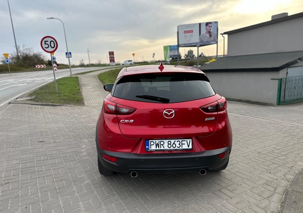 Mazda CX-3 cena 66900 przebieg: 103690, rok produkcji 2017 z Sędziszów Małopolski małe 301